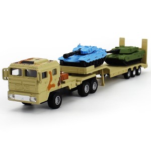 1:64 軍用輸送車両タンクモデル子供男の子車ミニチュアモデル知育玩具