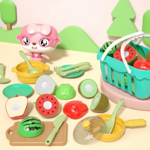 さまざまなシミュレーション果物野菜おもちゃセットパズルプレイハウスキッチンふりプレイツールインタラクティブ教育子供のための