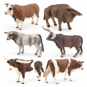 シミュレーション牛牛アクションフィギュアかわいい農場の動物モデルの装飾品知育玩具キッズギフト