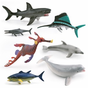 シミュレーション海洋動物モデル現実的なシロイルカサメバショウカジキアクションフィギュア認知おもちゃキッズギフト用
