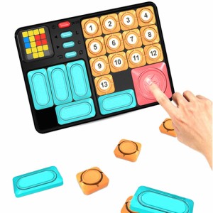 パズル 磁気スライド デジタル電子パズル おもちゃ スーパー 華容道 ブレインゲーム 500以上のレベル　アップ チャレンジ
