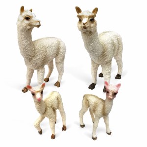 シミュレーションアルパカアクションフィギュアリアルな野生動物のデスクトップの装飾のおもちゃ子供の誕生日プレゼント