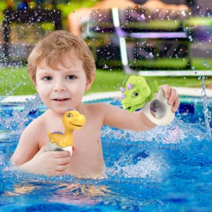 キッズビーチ水スプレーおもちゃかわいい漫画赤ちゃん恐竜のおもちゃ夏の屋外スイミングプール水のおもちゃ