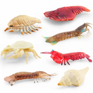 シミュレーション海洋生物アクションフィギュアリアルなエビカニ水中動物モデルの装飾品認知おもちゃ子供のための