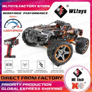 Wltoys 104018 1:10 2.4g リモートコントロールレーシングカー 4wd 電動ブラシレスモーター 高速オフロード車モデルおもちゃ