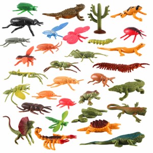 シミュレーションミニ昆虫モデルセットリアルなミニ静的動物装飾フィギュアおもちゃ