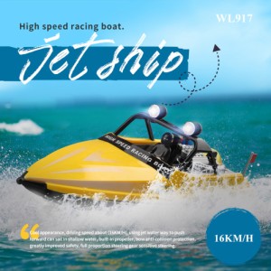 Wltoys Boat Wl917 ミニ Rc ジェットボート リモコン付きジェットスラスター 2.4g 電気高速レーシングボート おもちゃ 子供用