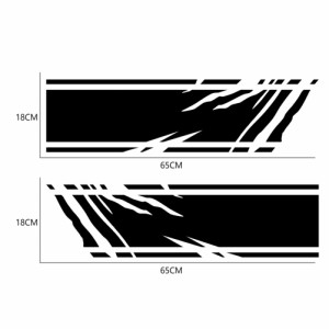1 ペアの Pvc D-1550 ストライプ車のステッカー車のボンネットカバーグラフィックビニールステッカーピックアップ自動オフロード装飾アク