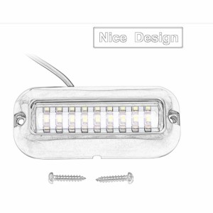 316 ステンレス鋼シェル水中ライト 27 Led ランプ ビーズ 10-30vdc 防水耐衝撃ヨット ボート水中照明