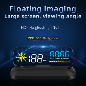 車の Hd Hud ヘッドアップ ディスプレイ Gps デジタル ディスプレイ Obd フロントガラス 変更されたナビゲーション プロジェクター