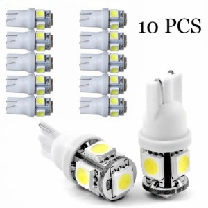 10 個 W5w T10 5050 5smd 車の Led 電球超高輝度幅ランプナンバープレートライトインジケータ変更された部品