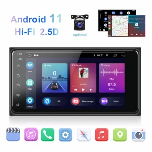 カーラジオ マルチメディア ビデオ プレーヤー 7 インチ Android 11 Carplay Navigator 反転カメラ トヨタ カローラ ユニバーサル用