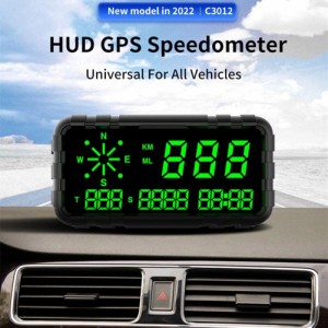 Hud スピードメーター オドメーター コンパス ヘッドアップディスプレイ Gps デジタルディスプレイ アラーム機能付き ユニバーサル 車 ト