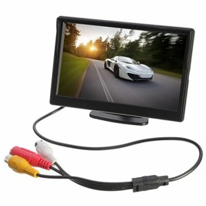 車のモニター画面駐車リアビュー逆カメラ吸引カップデスクトップ Hd 液晶ディスプレイカラー 5 インチ Pal Ntsc