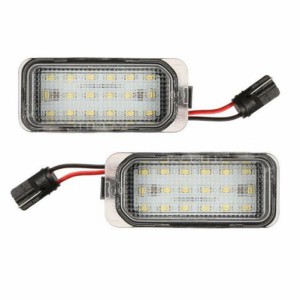 2 個エラーフリー Led ナンバープレートライト 18led 自動リアナンバープレートランプカースタイリング交換部品