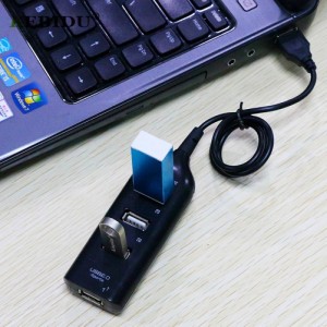 コンピューターハブミニUSB2.0PCコンピューター用高速4ポートスプリッターハブアダプターコネクター