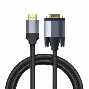 HDMI互換からVGAアルミニウム合金フルシステム互換ケーブルコンバーターアダプター