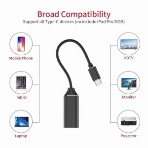 UsbType-cからHdmi互換のメス型HdtvアダプターUsb3.1 for Mac