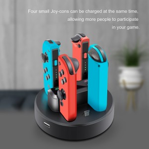 ニンテンドースイッチJoy-conと互換性のある多機能ゲームコントローラー充電ドックLED充電器