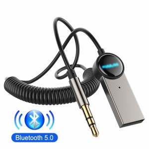 AuxBluetooth互換アダプターUsbコンピューターオーディオ3.5mmジャックカーレシーバースピーカーミュージックワイヤレストランスミッター