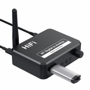 デジタル - アナログ オーディオ コンバーター アダプター デジタル Spdif Toslink から 3.5mm Aux ジャック Rca L/r Bluetooth 対応 5.1