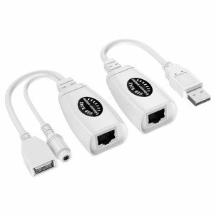 60m USB 延長エクステンダー アダプター 双方向伝送信号増幅器 Usb Rj45 ネットワーク ケーブル イーサネット延長キット