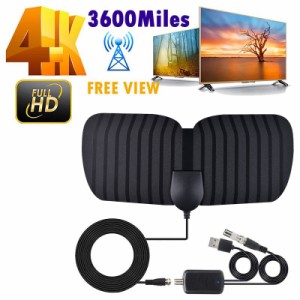 3600 マイル Hd 4k デジタル TV アンテナ 1080p 屋内 Hdtv 増幅信号ブースター レシーバー アンテナ アンプ