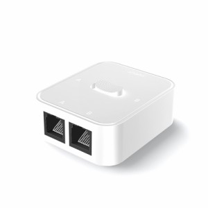 2 ポート RJ45 LAN Cat6 ネットワーク スイッチ セレクター 1000mbps 2 In 1 Out/1 In 2 Out 内部外部ネットワーク スイッチャー スプリ