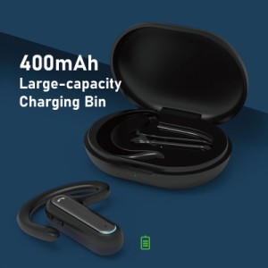 Hi8 Wireless Bluetooth対応イヤホン ノンインイヤー ハンズフリーヘッドホン イヤーフック ビジネスヘッドセット