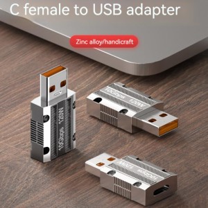 Usb アダプタ Usb オス Type-c メス 10gbps 高速 120 ワット高速充電コンバータタブレット携帯電話