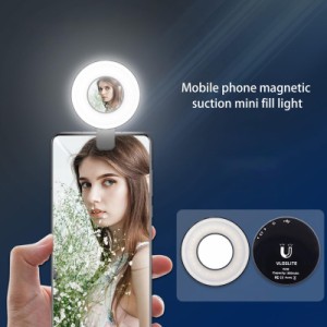 W36 Led フィルライト携帯電話レンズ Selfie ランプリングミニ化粧鏡ライト Usb 充電電話 Selfie ライト