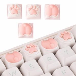 4 個のシリコーンキーキャップかわいい猫の爪バット形状キーキャップメカニカルゲーミングキーボードスタイリングアクセサリー