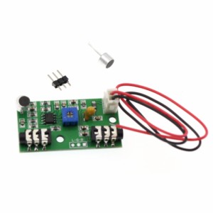 マイク ピックアップ マイク アンプ モジュール 調整可能 オーディオ アンプ回路 AC 信号 アンプ ボード ピン+ワイヤー付き 29475