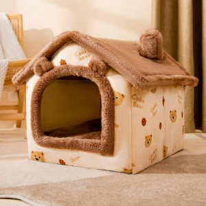 ペットスリープハウスリムーバブルウォッシャブル暖かい洞窟隠れ家ハウス屋内テント小屋ペット子猫子犬