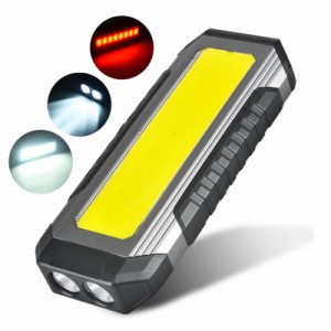 Cob Led ワークランプ Type-c Usb 充電 Ipx6 防水自動車修理ライト強力なライト懐中電灯フック付き