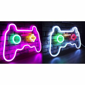 ゲームネオンサインゲーマー壁ゲームルームの装飾ゲーマーギフトネオンサインウォールライト Led サインティーンボーイズキッズ寝室用