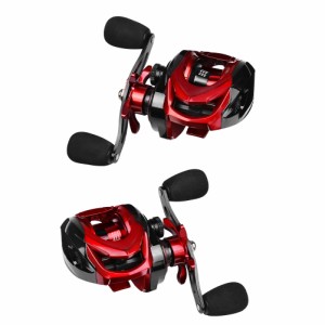 ロープロファイルリール Baitcasting 釣りリール釣具 3 + 1BB 右/左利きギア比 7:2:1 鋳造リール金属ボディ 8 キロ