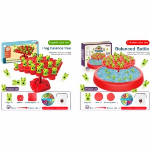 バランスアマガエルバランスボードゲーム子供のためのカエル数カウントスケール数学ゲームインタラクティブおもちゃ子供のためのギフト