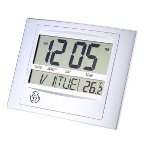 デジタル壁掛け時計多機能電子体温計カレンダー目覚まし時計