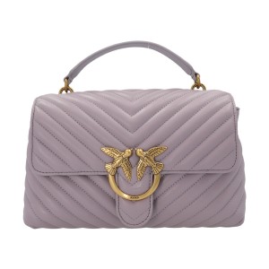 PINKO ピンコ Gray Love lady puff chevron’ handbag バッグ レディース 秋冬2022