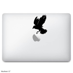 MacBook ステッカー スキンシール カラス crow