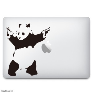 MacBookステッカー スキンシール シューティングパンダ shooting panda