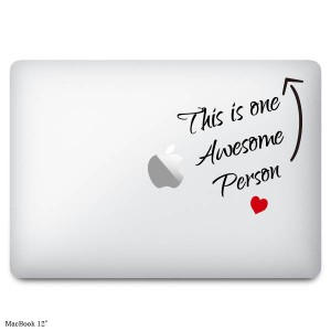 MacBookステッカー スキンシール this is one awesome person