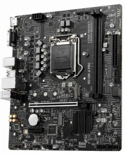 MSI H510M-A PRO LGA 1200 Intel H510 SATA 6Gb/s Micro ATX Intel Motherboard 中古