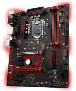 MSI Z370 GAMING PLUS LGA 1151 300 Series Intel Z370 SATA 6Gb/s ATX Intel Motherboard 中古