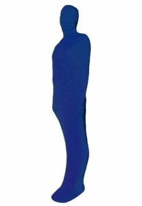 全身タイツ ボディストッキング ブルー 男性女性兼用 Mサイズ ゼンタイ コスプレ ZENTAI レオタード ボディースーツ 仮装 イベント 戦隊