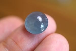 R23-134 宝石質 高氷種 真ん丸 天然ドグアテマラ産 藍水 本翡翠 ルース-