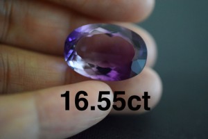 特売1-65 一点物 大粒天然アメジスト透明度高い 楕円 アメシスト 紫水晶 ２月誕生石 天然石 ルース 裸石