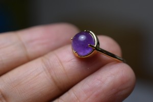 SR4-141 天然 アメシスト アメジスト 紫水晶 リング フリーサイズ 指輪 金属アレルギー対応
