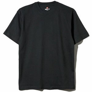 ヘインズ Hanes メンズ 半袖Tシャツ ビーフィー Tシャツ 2枚組 ブラック H5180-2 090 BEEFY T-SHIRT カジュアル シンプル 黒Tシャツ
